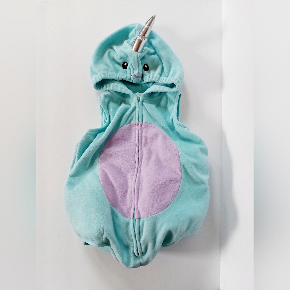 Blue Fleece Narwhal Costume size 24‎ months Halloween Christmas